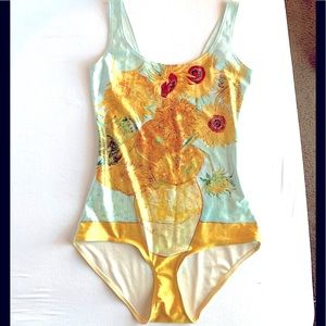 🌻 One Piece Van Gogh Sunflowers Swim Suit 🌻